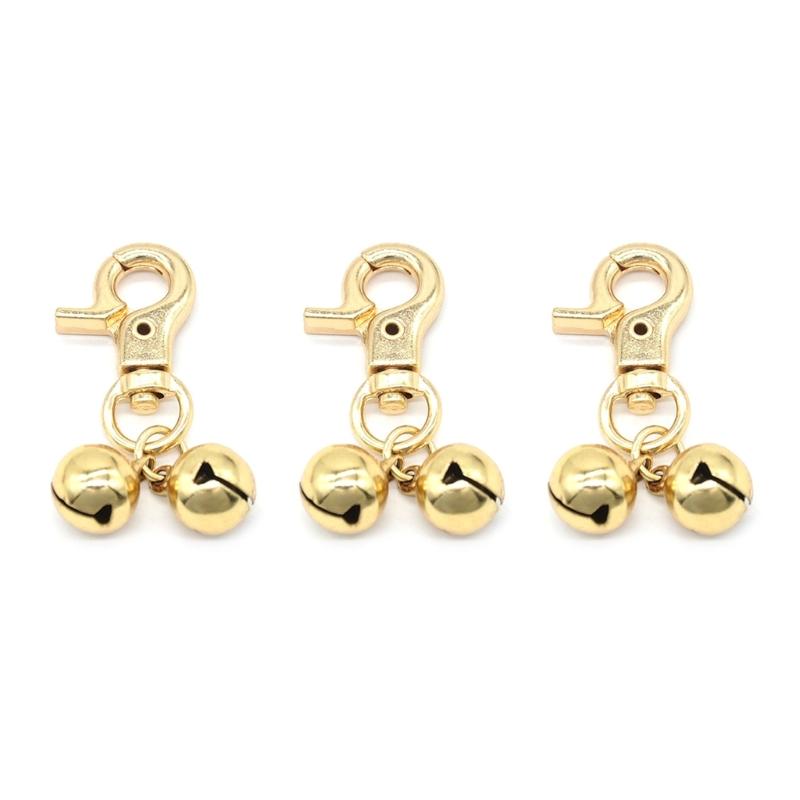 3pcs Dog Collar Bells Pet Outdoor Training Collar Pendant Dog Collar Accessories Puppy Bells Collar Pendant Clip Pet Supplies