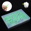 100PCS Interdental Brushes Dental Floss Toothpick Orthodontic Braces Brush Tooth Cleaning Tool Oral Care with Storage Box