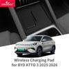 Smabee для BYD Atto 3 Evo 2025 2026 Автомобильный грязезащитный коврик Мобильная беспроводная зарядка Противоскользящие коврики Аксессуары для интерьера