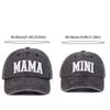 Модные washed cotton MAMA MINI вышитые кепки Винтажные дышащие для родителей и унисекс Бейсболки Регулируемые спортивные козырьки Кепка