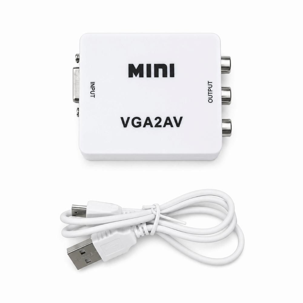 with Data Cable HD Video Converter HD 1080P Composite Converter for TV PC Set Top Box