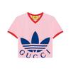 X Adidas Originals GUCCI X ADIDAS SS22 Укороченный топ Женский Розовый 693637-XJEB1-5939