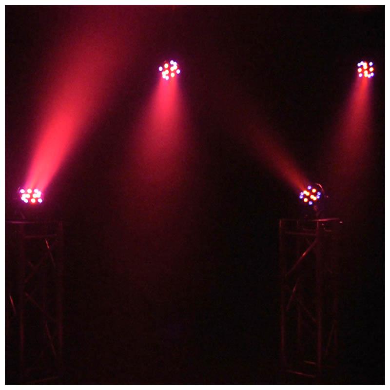 Light4Me Black Par 30X3W Rgba-Uv Led Reflektor Sceniczny Estradowy