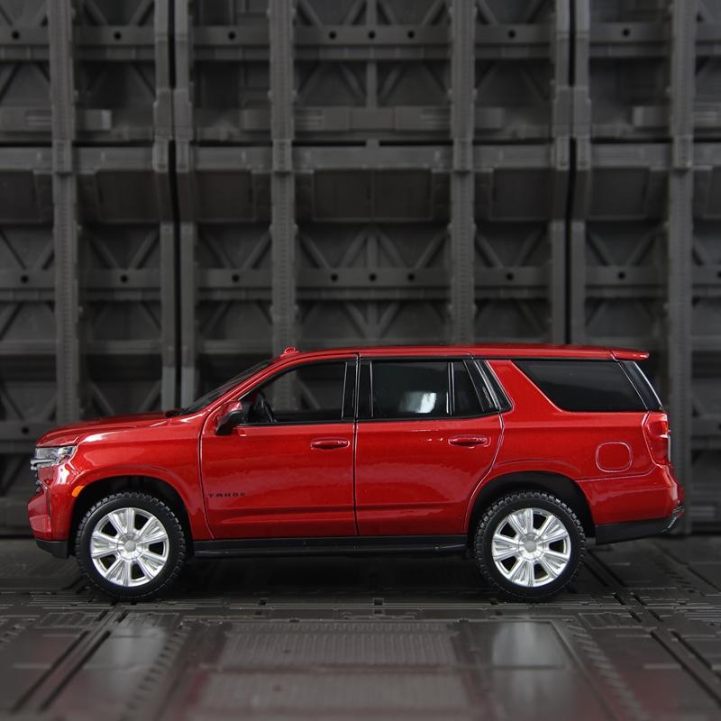 Майсто 1:26 Модель внедорожника Chevrolet Tahoe 2021 года, имитация, сплав, украшение для города, коллекция, двери открываются