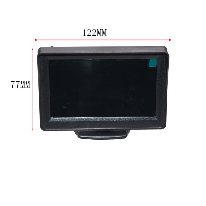 Parking Car Rear View Camera Wide Degree 4.3 /5 Inch  TFT LCD Color Display Monitor Waterproof Night Vision Reversing Backup