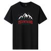 Mountain M-6XL Pure Cotton Mens Short-sleeved T-shirt Round Neck Boy Casual Tee Shirt