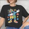 Unisexs Unisexs Dabbing Puzzle Autism Awareness Shirt Pure Cotton Graphic Printed TShirt Clothing Outfits
