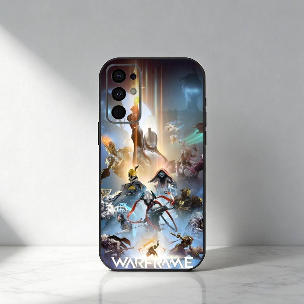 Игровой W-Warframe Чехол для телефона с HD-печатью для Samsung S25,S24,S21,S22,S23,S30,Ultra,S20,Plus,Fe,Note,5G Черный Чехол