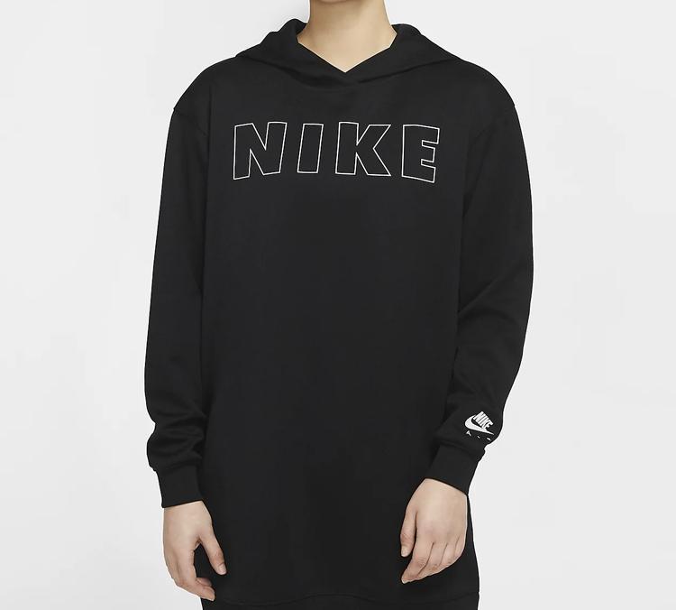 Nike 20 Женское платье с длинным рукавом Черное CJ3113-010