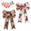 Christmas Hanging Decoration Bow Christmas Tree DIY Ornaments Home Garden Bows Gift Christmas Wedding Party Decoration Supplies