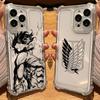 Аниме Атака Титанов Горячий Чехол Для Телефона Для iPhone 17 Air 16 e 15 14 13 12 11 Pro Max Plus Mini SE 2020 2022 Мягкий Ударопрочный Чехол