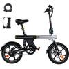 AVDL A11 Folding Electric Bike, 36V 12.8Ah Battery,Hydraulic Disc Brakes,16 Inch