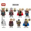 X0339 Серия Супергерои Минифигурка Тора Строительные Блоки Игрушка для Детей Мелкие Детали Набор в Пакете