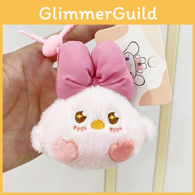 Bowtie Adorable Plush Chick Keychain Cute Cartoon Backpack Accessory Doll