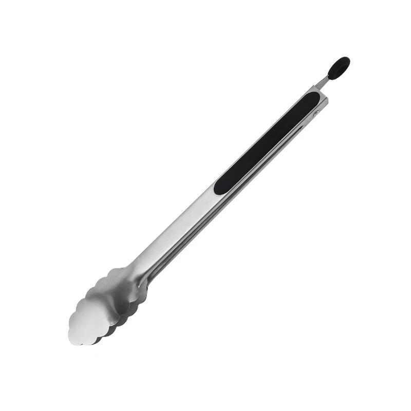 Wutuo 12-inch Flower Stainless Steel Food Tongs, 4-Pack