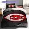Cincinnati Reds Pattern Bedding Set Quilt Cover Pillowcase Home Decor Gift (1 * duvet cover + 2 * pillowcase, without core)
