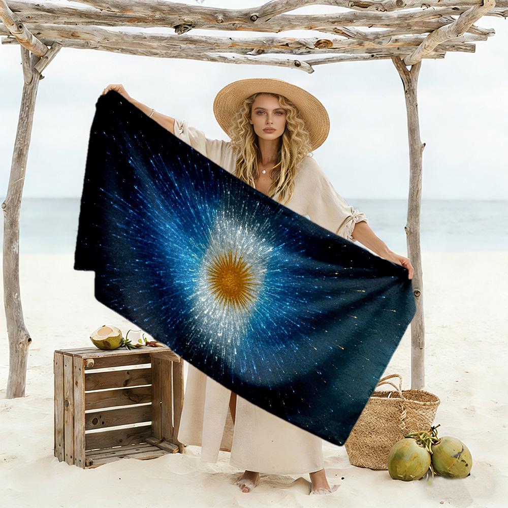 Argentina Beach Towel Quick-Dry Soft Microfiber Comfortable Lightweight