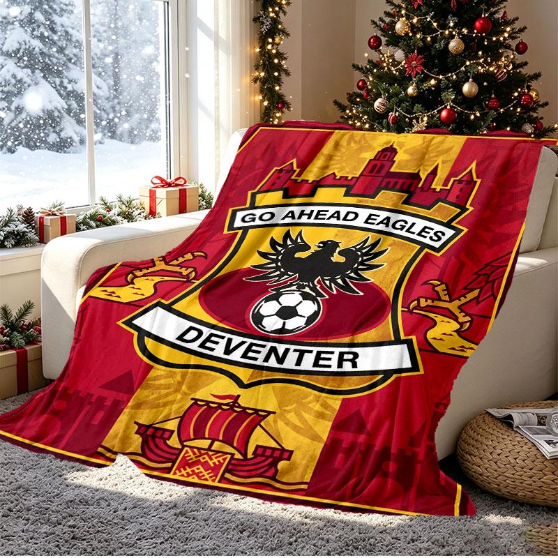 Go Ahead Eagles Pattern Blanket for Home Decoration, Bed, Sofa, Car Travel, Camping, Suitable for All Seasons, Birthday Christmas Gift
