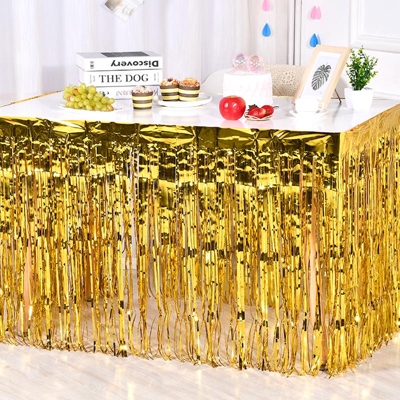 1 шт. юбка для стола с кисточками, модные одноразовые предметы, удобная сервировка стола для свадьбы, дня рождения, современной гавайской вечеринки