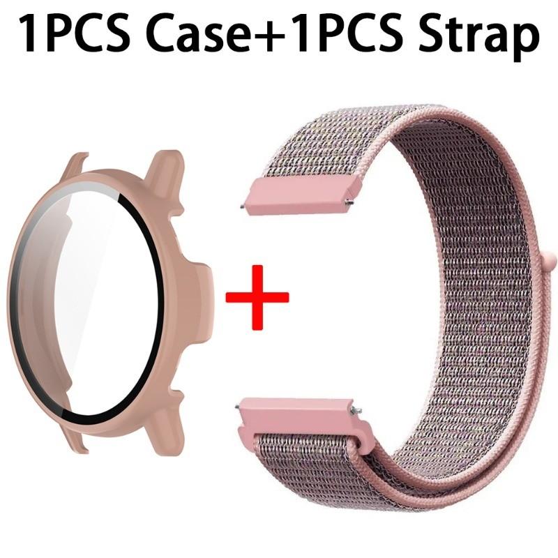 Nylon WatchBand + Case Cover for Garmin Vivoactive 5 / Active 5 Wristband Protective Shell Loop Strap Vivoactive5 Watch