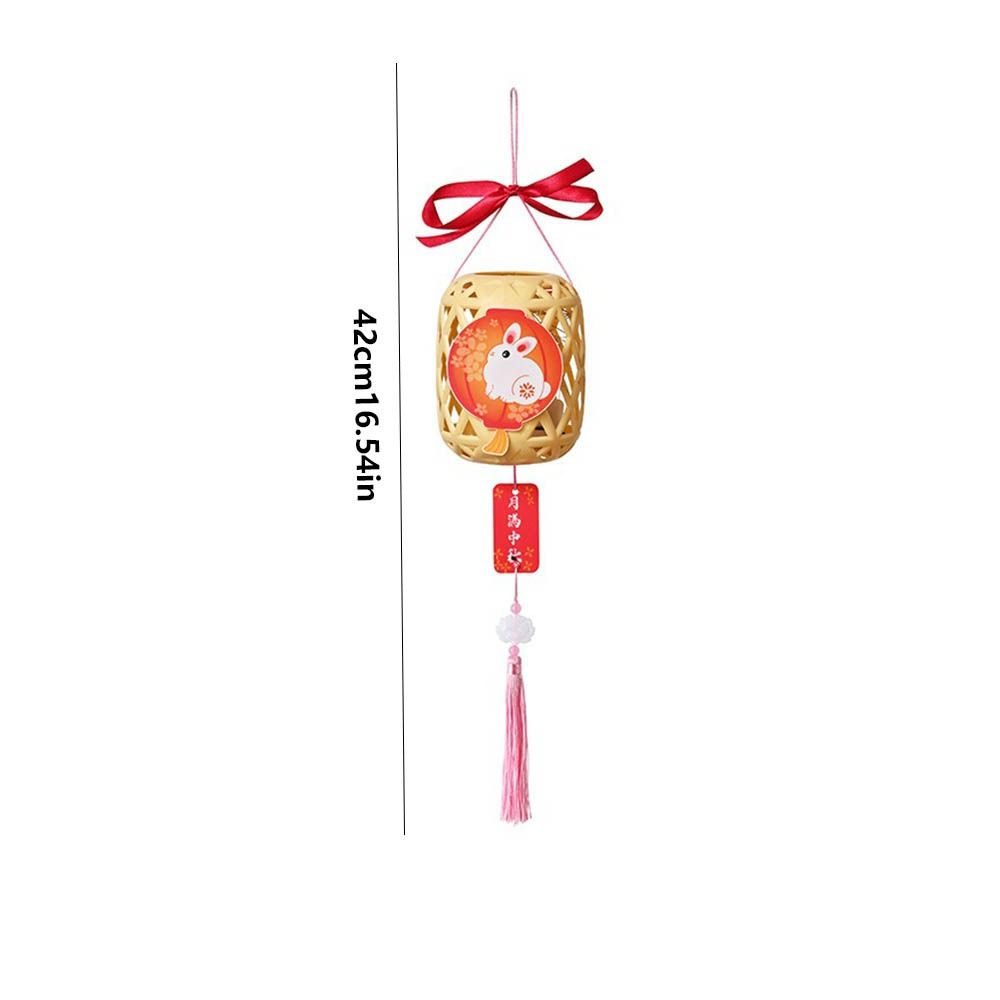 Светящийся фонарь ручной работы к Празднику середины осени, фонарь в виде кролика, ручной фонарь, детский подарок