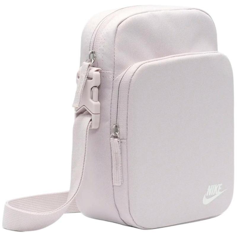 Nike Сумка кроссбоди Heritage из нейлона с полиэстером, сумка на плечо обычная унисекс платиновый фиолетовый и пиковый белый повседневная DB0456-019