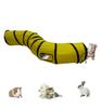 Foldable Cat Cat Pet Long Collapsible and Great for Easy and Stress Relief Tunnel, Toy, Supplies, Tunnel, Washable, Exercise, Storage, (S-Shaped,