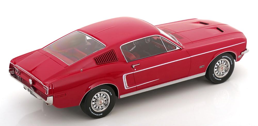 FREESTYLE KK Scale 1/18 Scale Ford Mustang GT Fastback 1968 Red (Finished Product) KKDC181392