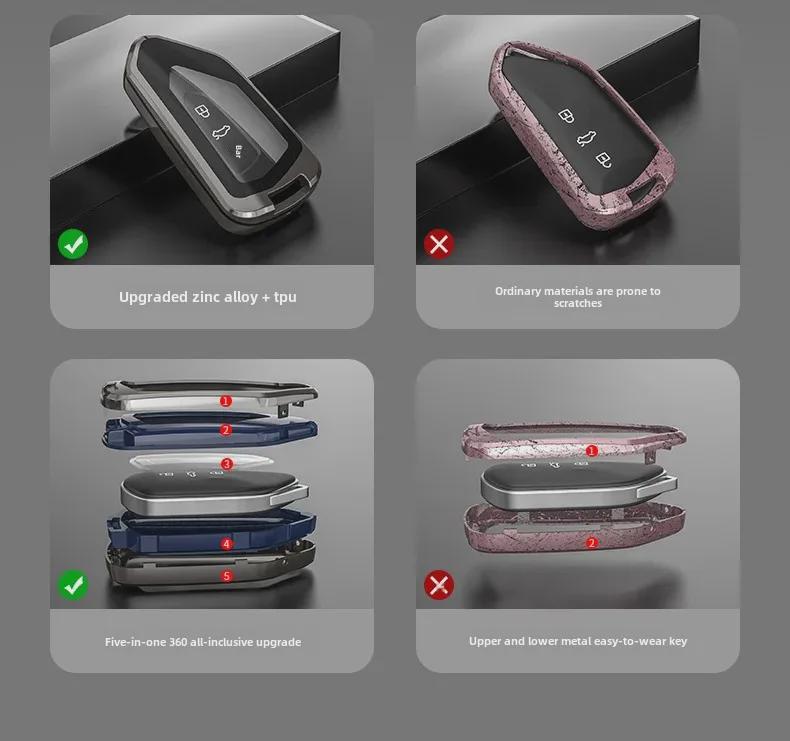 Набор застежек для ключей Volkswagen Golf 8, ID.4 Crozz, Lingdu L, ID.6 Lanjing, Tuang X/Pro