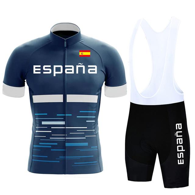 2024 мужской комплект из испанского велосипедного трикотажа, летняя одежда Maillot Ropa Ciclismo для велоспорта, одежда для горного велосипеда, униформа, велосипедный костюм