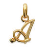 [B7898] - Gold Plated 'Letter A' Pendant - 10x10 Mm
