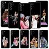 Black Brown Hair Baby Mom Girl Son Phone Case For Samsung Galaxy S24 S23 S22 S20 Ultra S21 FE 5G S10 S9 Plus S10E Silicone Cover