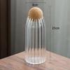 Cork Stopper Transparent Glass Sealed Jar High Borosilicate Glass Can Kitchen Food Tea Candy Coffee Beans Spices Storage Tank