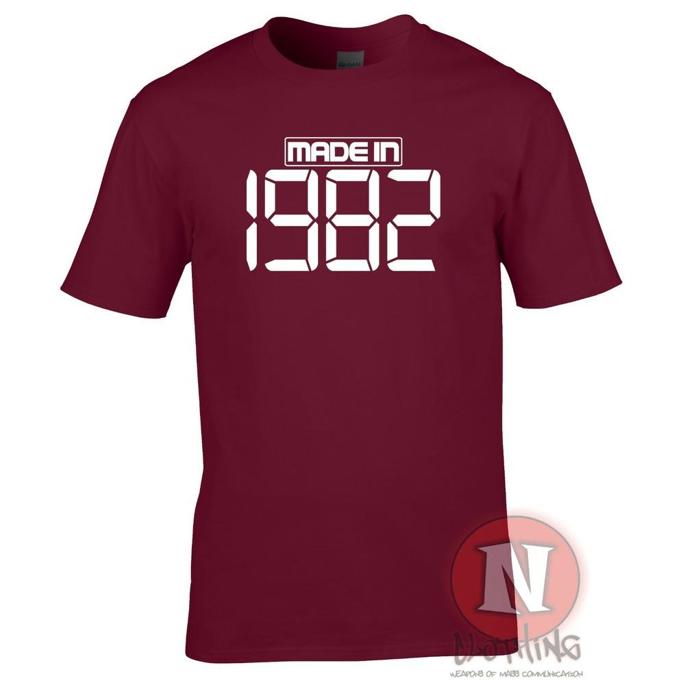 Made In 1982 TShirt Birthday Party Celebration Fancy Dress Teeshirt
