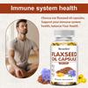 Flaxseed Oil Capsule 1400mg - Plant-Based Omega Supplement - 120 Capsules
