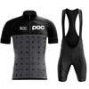 2026 Rcc Poc Fietsen Set Fiets Team Korte Mouw Maillot Ciclismo Mannen Wielertrui Zomer Ademend Fietsen Kleding Set