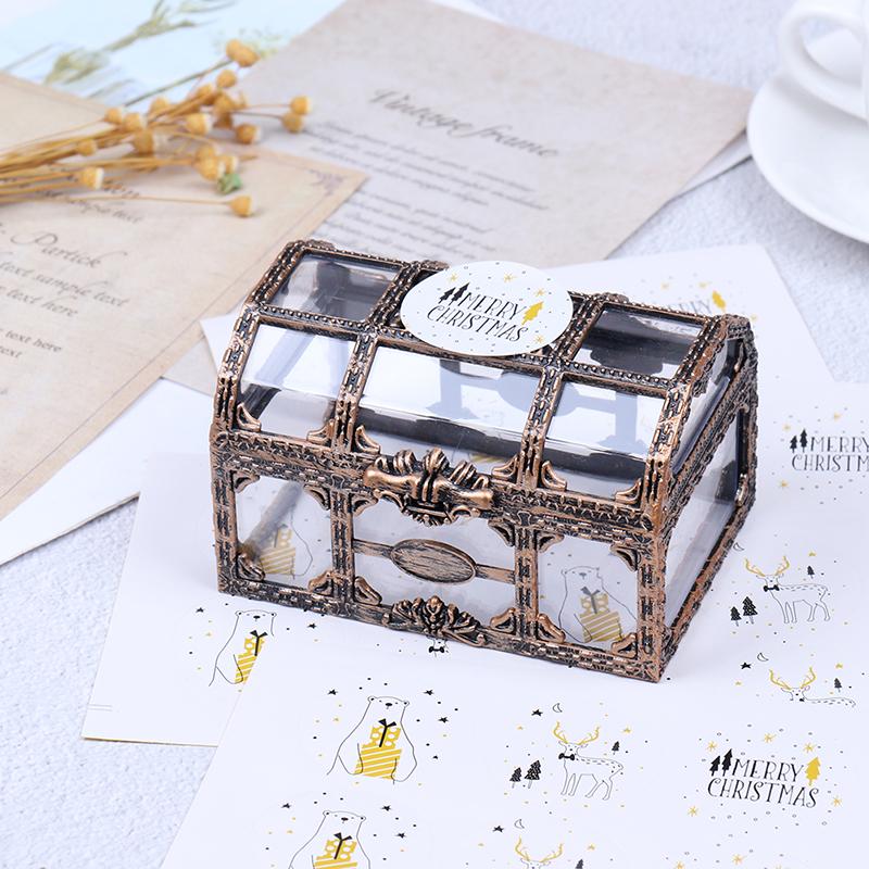 Творческий пиратский прозрачный ящик для драгоценностей пластиковая коробка пиратская сцена декоративный реквизит прозрачный ящик для хранения