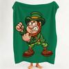 toy L Leprechaun D Doll Throw Flannel Throw Blanket Suitable for Sofa Living Room Bedroom