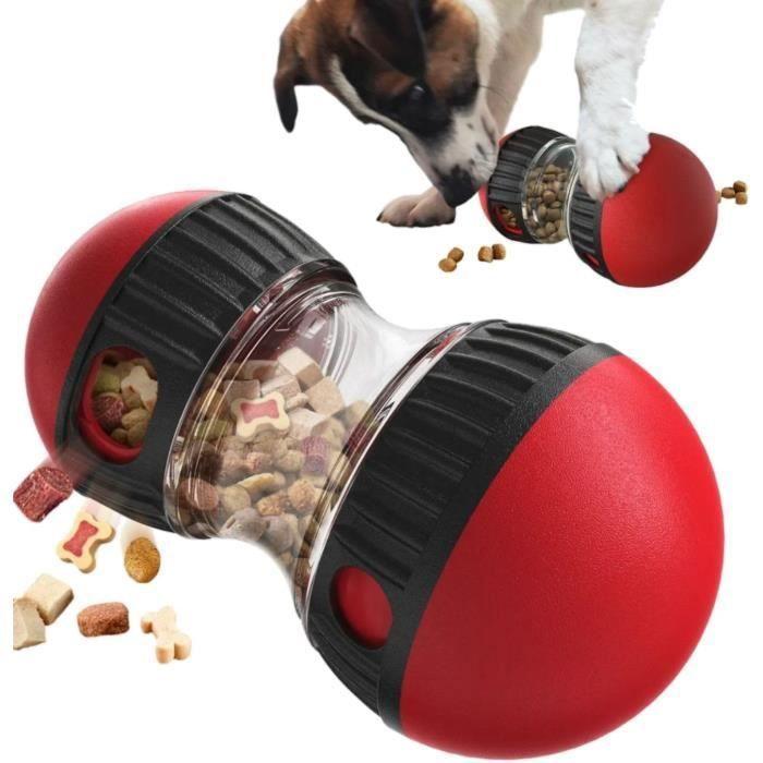 Jouet interactif pour Chien Distributeur de croquettesBalle Interactive ChienJouet IntelligentJeu IndestructibleJouet JOUET