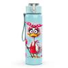 1PC Funny Fluffy Owl Bird Cartoon Print 750ml Color Plastic Sports Water Bottle Leakproof Flip Straw Lid Suitable for Sports Office Home Use