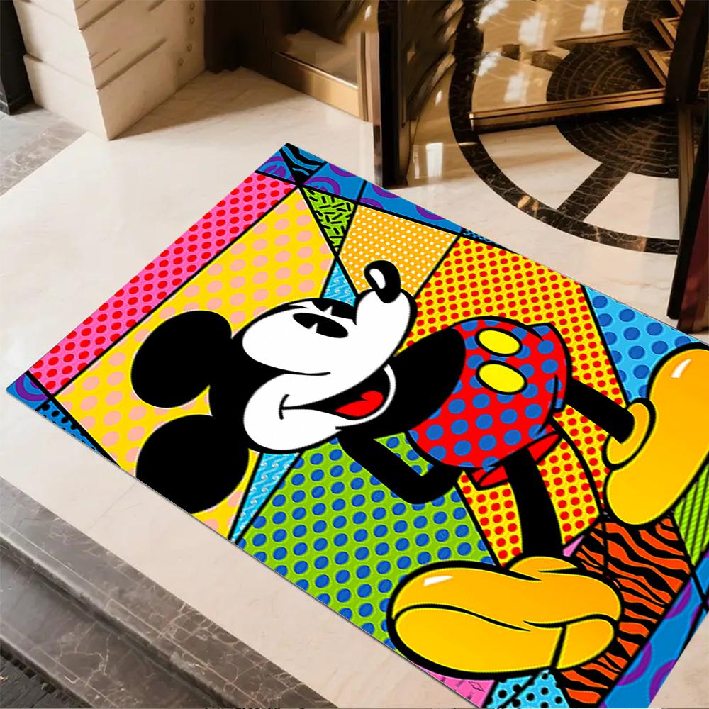 Mickey Mouse Adventure Floor Mat Suitable for Game Room Balcony Living Rooms Playrooms Anti-slip Rug Decorate Offices Perfect Gift for Women/Men