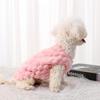 Autumn/Winter Solid Color Turtleneck Two-Legged Pet Fleece for Bichon and Teddy Puppies
