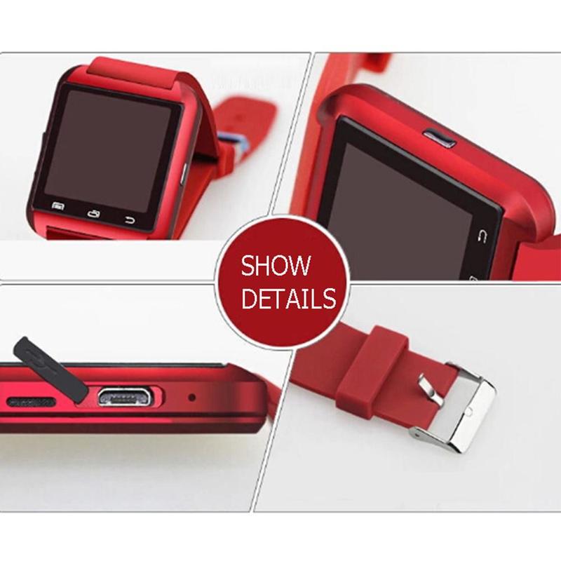 Спортивные часы U80 Bluetooth Smart Watch Smartwatch Наручные часы для IPhone, Android, IOS. Черный