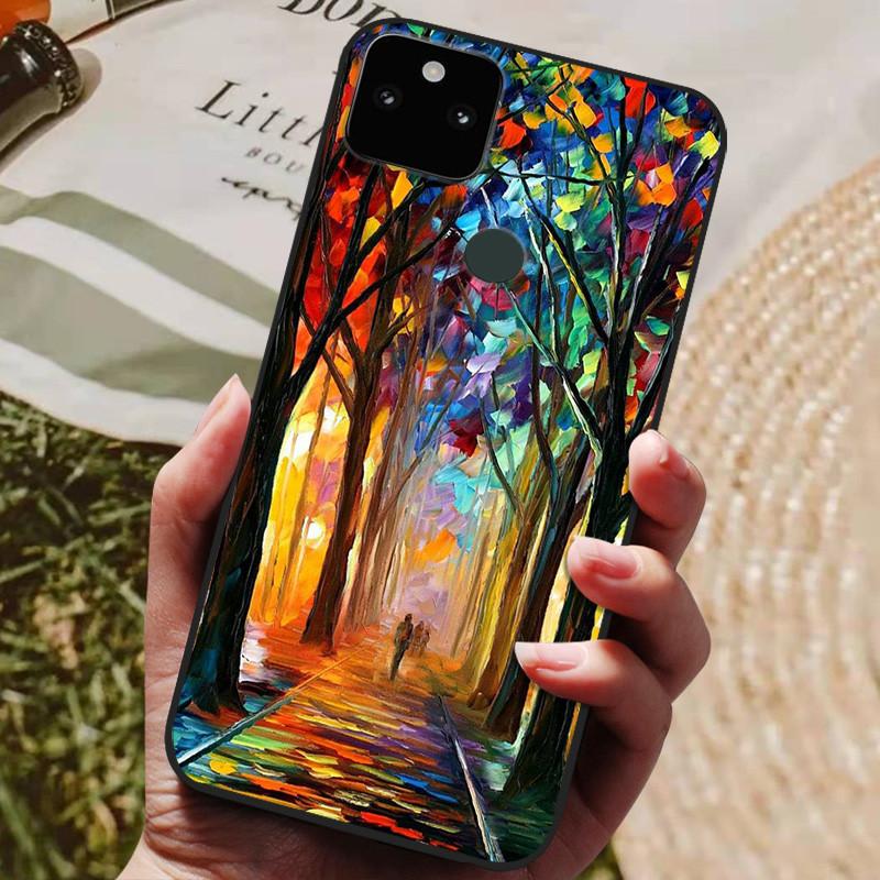 Модный матовый чехол для Google Pixel 5A 5G 5 Чехол Мягкий силикон Google Pixel 4A 5G 4G Чехол Задняя крышка Pixel5 Pixel4A Чехлы