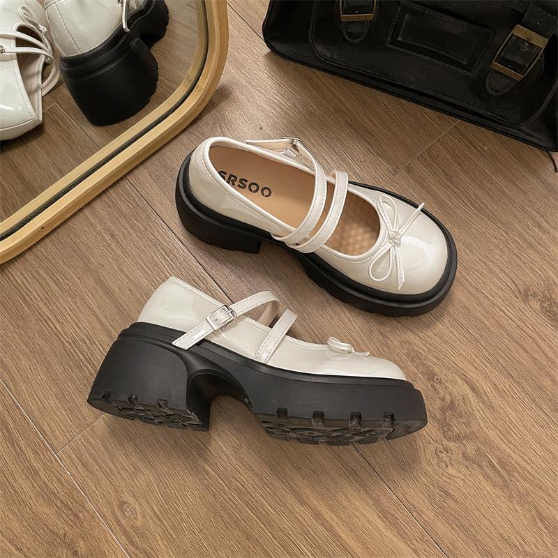 2025 новые взрывные модные универсальные лоферы на платформе с толстым каблуком, увеличивающие рост, туфли Мэри Джейн
