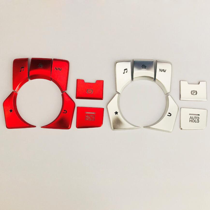 Правый руль, стояночный тормоз, автоудержание и мультимедийная кнопка, крышка, рамка, наклейка для Mazda 3 CX-3 CX-4 CX-5