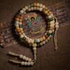 Bodhi Seed Ethnic Multi-Treasure Candy Beads Bracelet - Multi-Strand 108 Buddhist Prayer Beads Bracelet