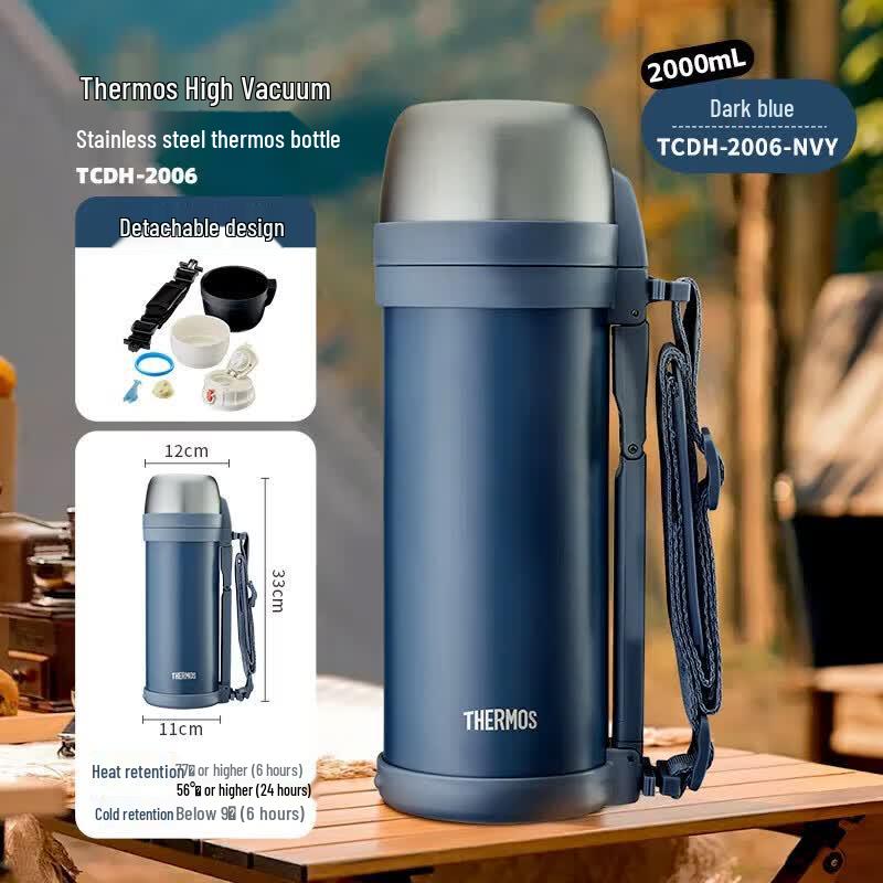 Thermos 2 л Спортивная бутылка для воды из нержавеющей стали