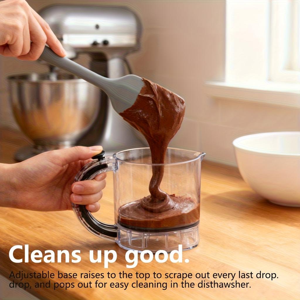 Мерный стакан 4-в-1 Регулируемый Многофункциональный Мерный стакан с основанием-скребком Кухонные Кубические мерные стаканы Инструменты для приготовления пищи