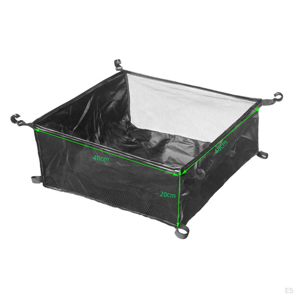 Camping Table Storage Basket, Foldable And Practical Mesh Bag